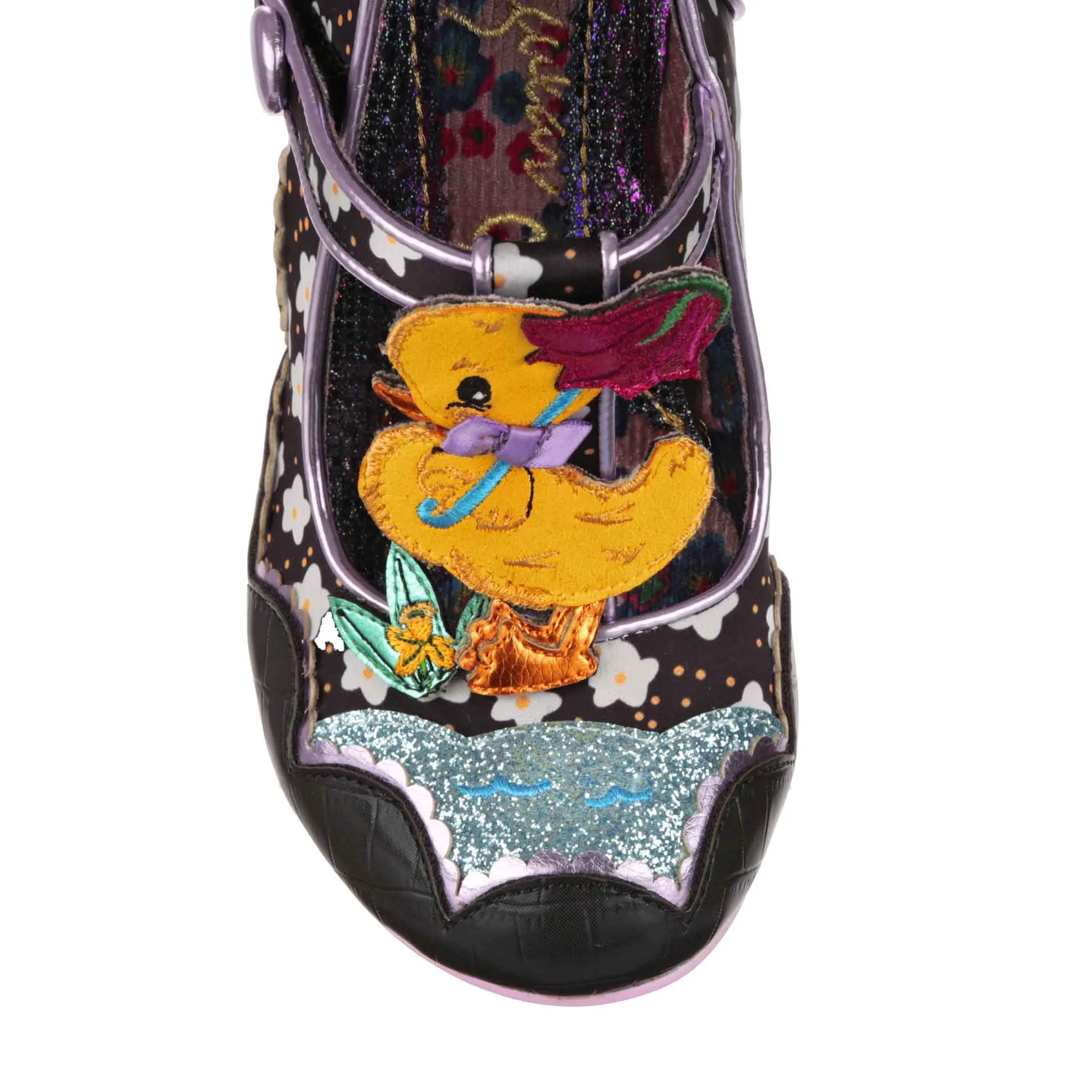 Irregular Choice Womens Duck You High Heel - Black